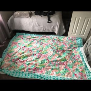 Lilly Pulitzer Orchid Border Duvet Cover